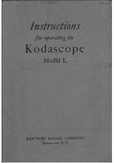 Kodak Kodascope L manual. Camera Instructions.